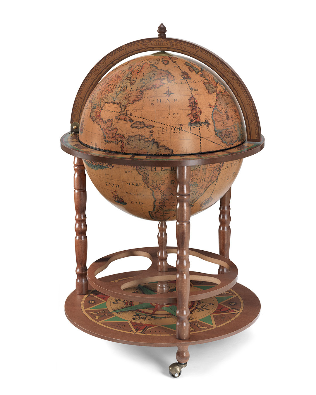 Morientez Globe Bar Made In Italy Large Vintage Globe Drinks Cabinet