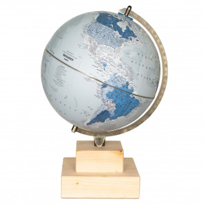Waller & Wood Woodworks Maple Blue Soft Touch Globe